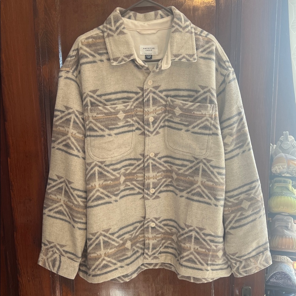 American Eagle Outfitters Herringbone Patterned Jacket